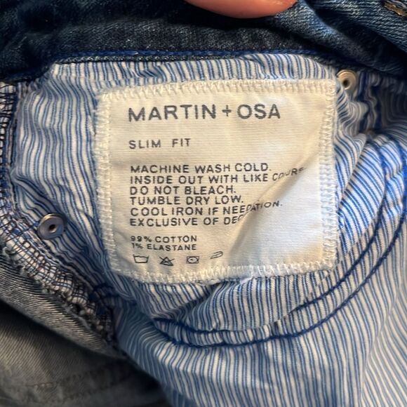 Martin + Osa Slim Fit Distressed Jeans - Picture 6 of 7